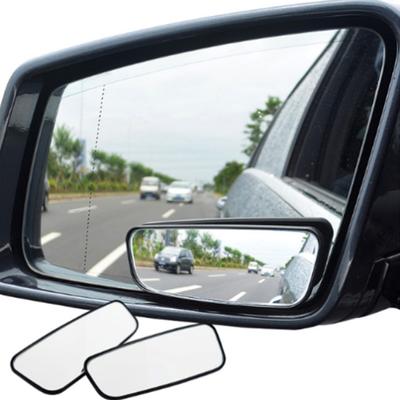1 par de espejos retrovisores auxiliares ajustables de 360 ​​grados gran angular para punto ciego de coche