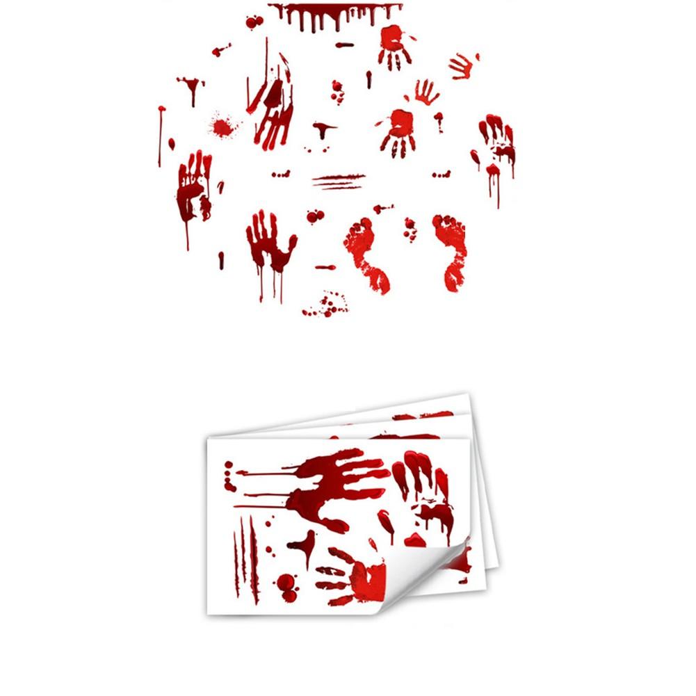 

Жуткий эффект Хэллоуин Наклейки на стену Светящиеся отпечатки крови Жуткий декор