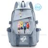 Anime JOJO Jonathan Joestar Golden Experience Daily Pack School Carrier with USB Port Laptop Compartment for Boys Girls Outing Bag