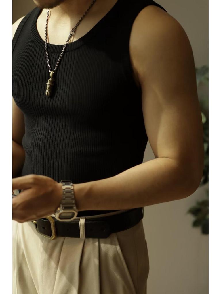 2022 Retro Sport Herren Strickweste Einfarbig - Sommer Oberbekleidung