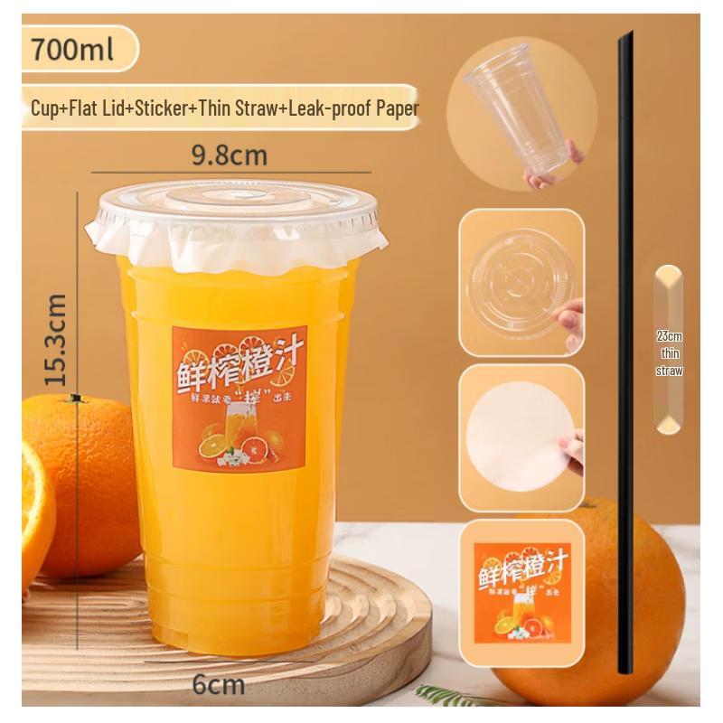 Disposable Plastic Juice Cup Set