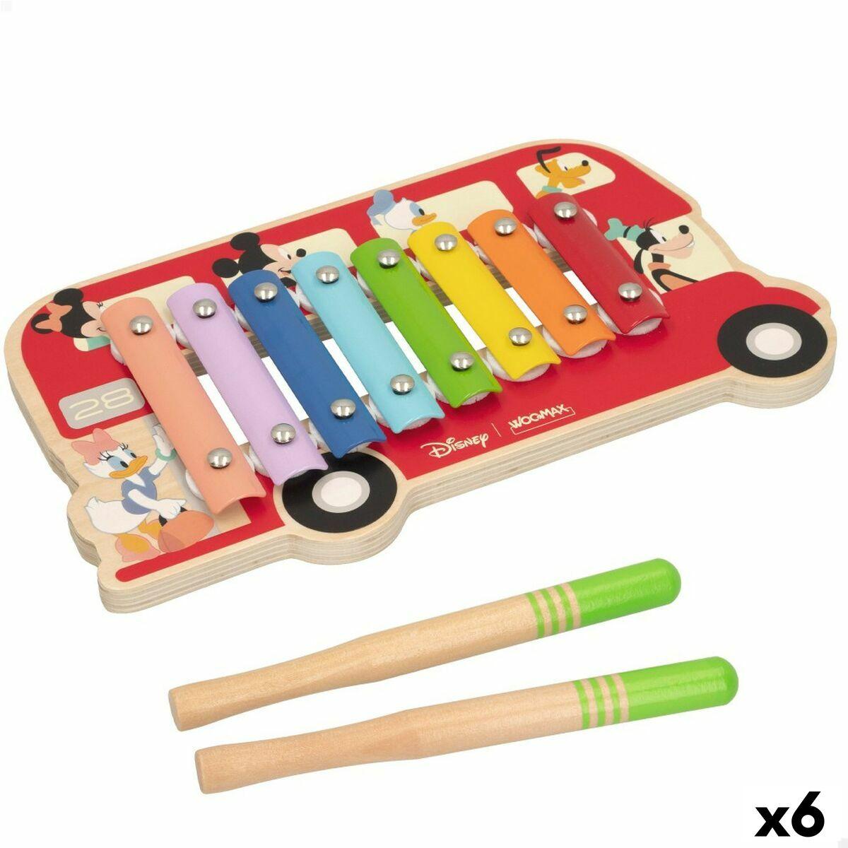 

Disney Xylophone Wood Plastic 26 X 2.2 X 15 Cm (6 Units) TU прозрачный