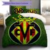 Villarreal CF Pattern Bedding Home Decoration Birthday Gift (1 * duvet cover + 2 * pillowcase, without core)