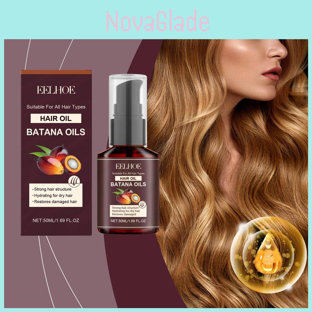 Eelhoe Batana Hair Oil Luxurious Treatment For Frizzy Lifeless Hair Restoring Smoothness And Gloss