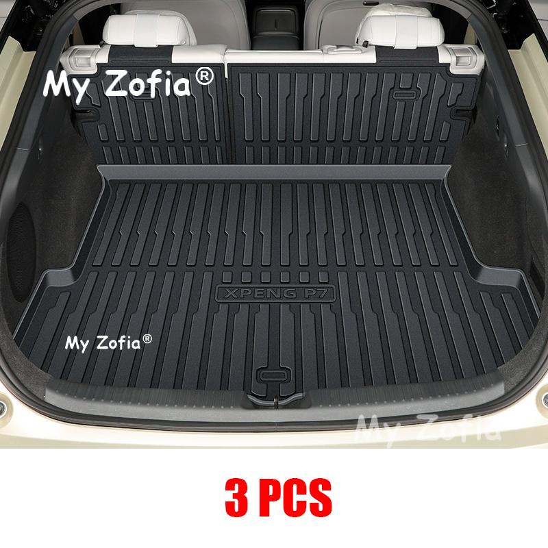 For XPeng P7 2025 2026 Car TPE Trunk Mats Cargo Liner Custom Fit Waterproof Cargo Mats Front Trunk pad Modification Accessories