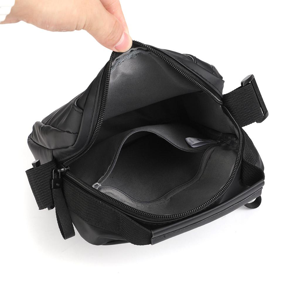Men'S Oxford Cloth Messenger Bag, Vertical Fashion Multifunctional Single Shoulder Bag , Casual Travel Handle Waist Bag