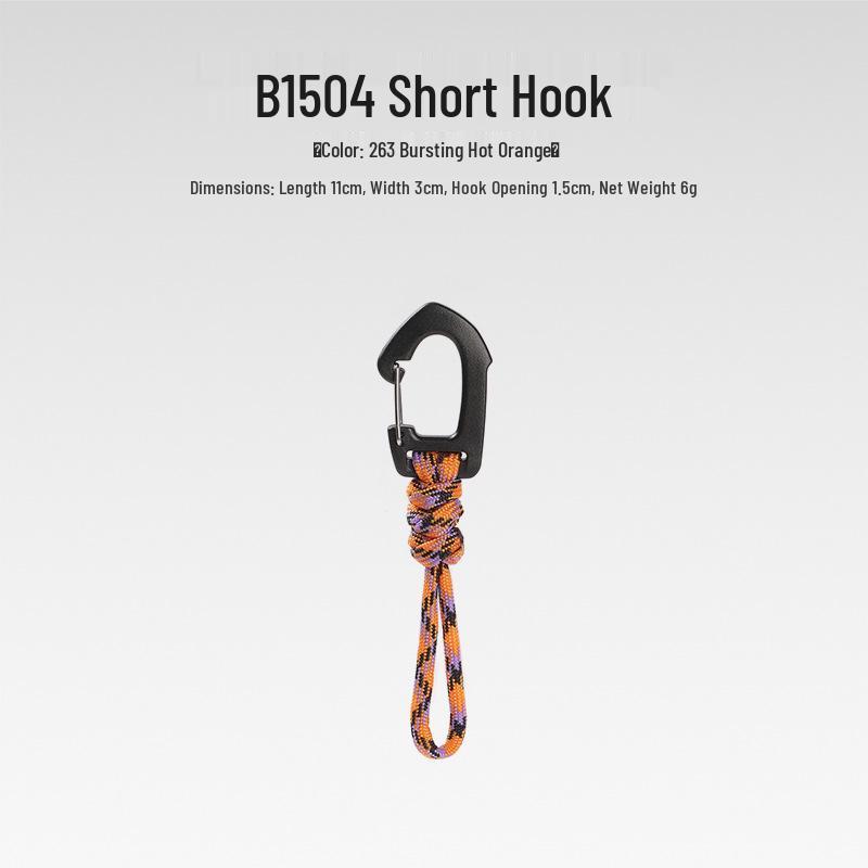 Sju-strängad Paracord Nyckelring Lanyard: Anti-förlust, Utomhuscamping, Multifunktionell med Karbinhake & Snabbspänne.