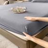 2024 Non-slip Solid Color Single Bed Fitted Sheet Dust Cover - Ins Style