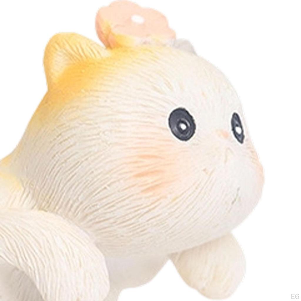 Ogród Statua Kota Doniczka Przytulanka Figurka Dekoracja Miniaturowy Wieszak na Doniczkę Wiszący Wazon