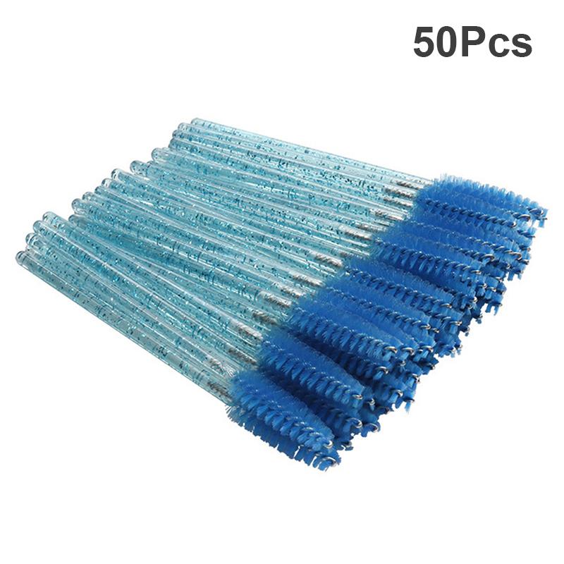 50Pcs Crystal Disposable Makeup Lip Brush Soft Lipstick Mascara Wands Applicators Eyelash Cleaner Cleaning Cosmetic Make Up Tool