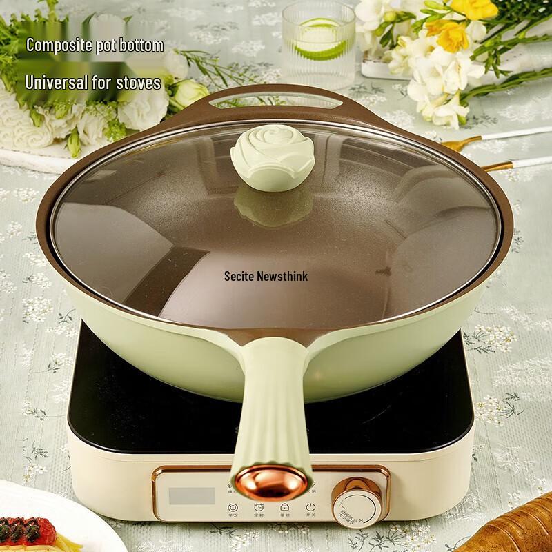 Xinsite Rose Series 32cm Non-stick Wok