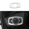 For Ford Escape Kuga 2013-2018  Matte Silver Headlight Button Control Cover