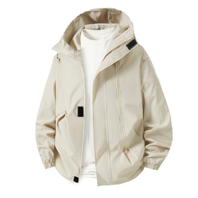 Men's New Jacket Casual and Fashionable Stand Collar Outdoor Sports Jacket Windproof Mountaineering Suit Spring and Autumn Outdoor