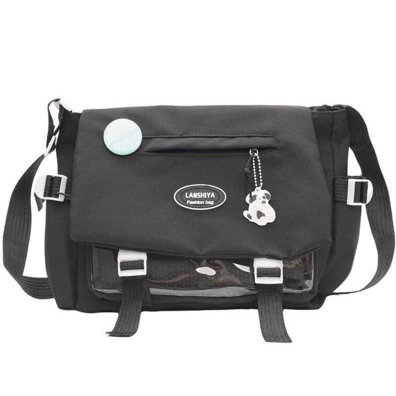 New college style messenger bag schoolbag cute girl Japanese large-capacity student shoulder bag simple and versatile bag