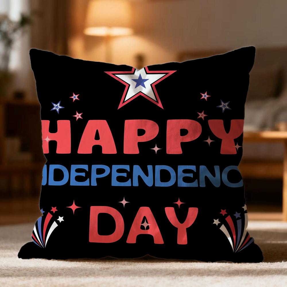Modna Poszewka na Poduszkę Dzień Niepodległości Miękka Zmywalna Poszewka na Poduszkę Wieloscenariuszowa do Kanapy Łóżka Podróży Biura