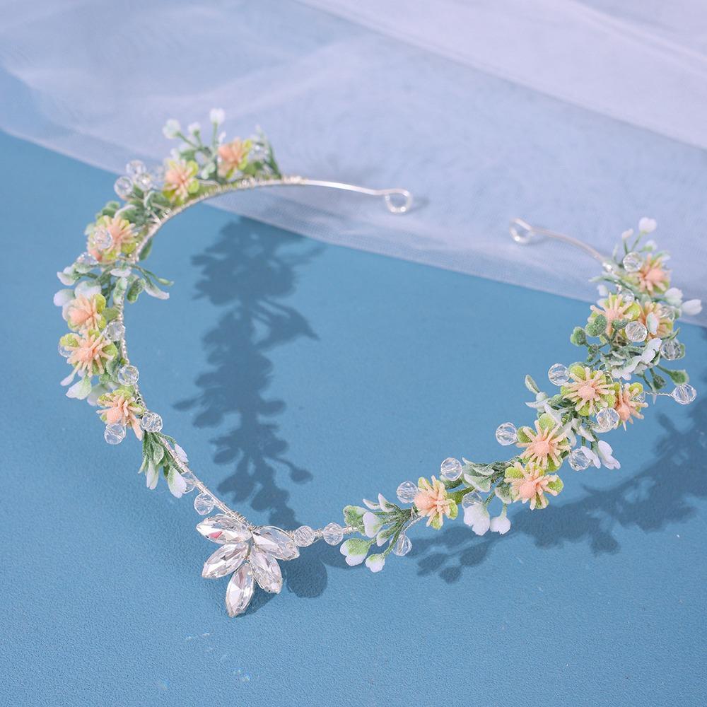 Forest Woodland Fairy Flower Leaf Crowns Handmade Leaves Hair Crowns Elf Headpiece  for Women