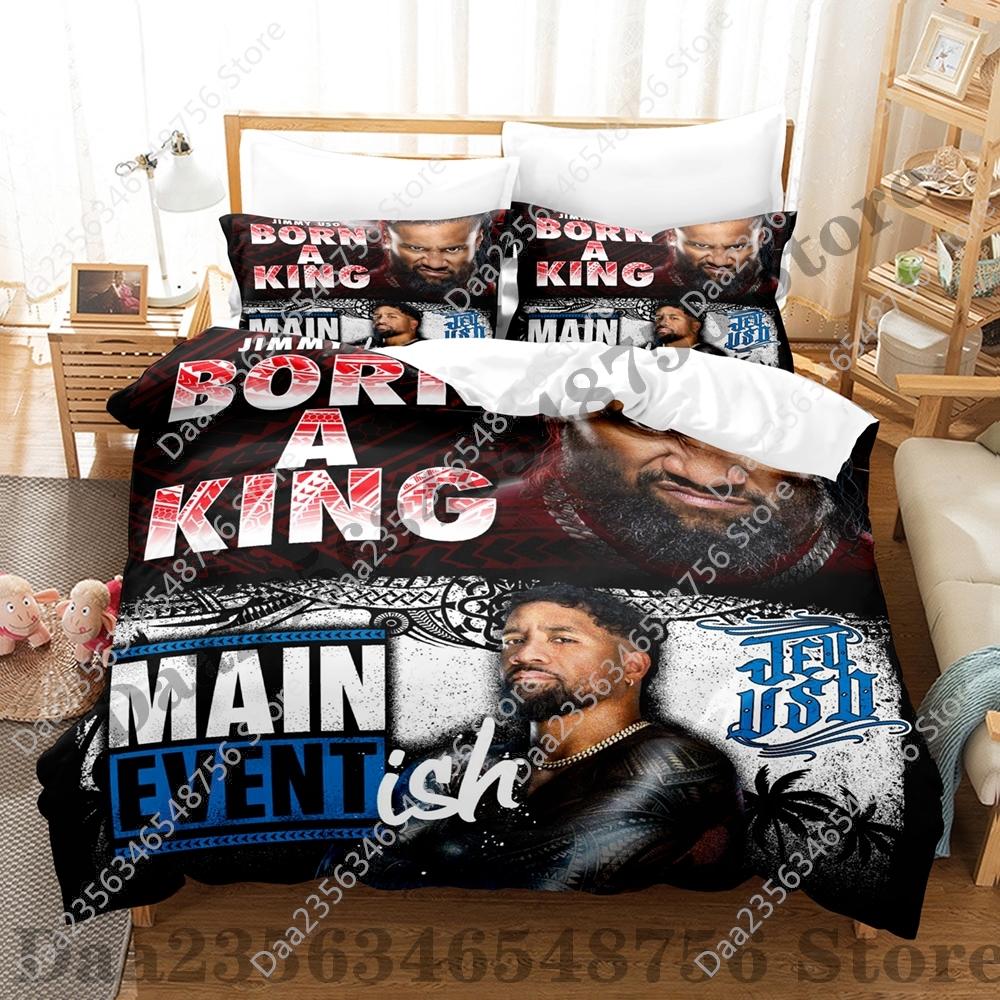 Comforter Lightning Jey Uso Bedding Set Single Twin Full Queen King Size Bed Set Adult Bedroom s Wwe 2K25 Bed