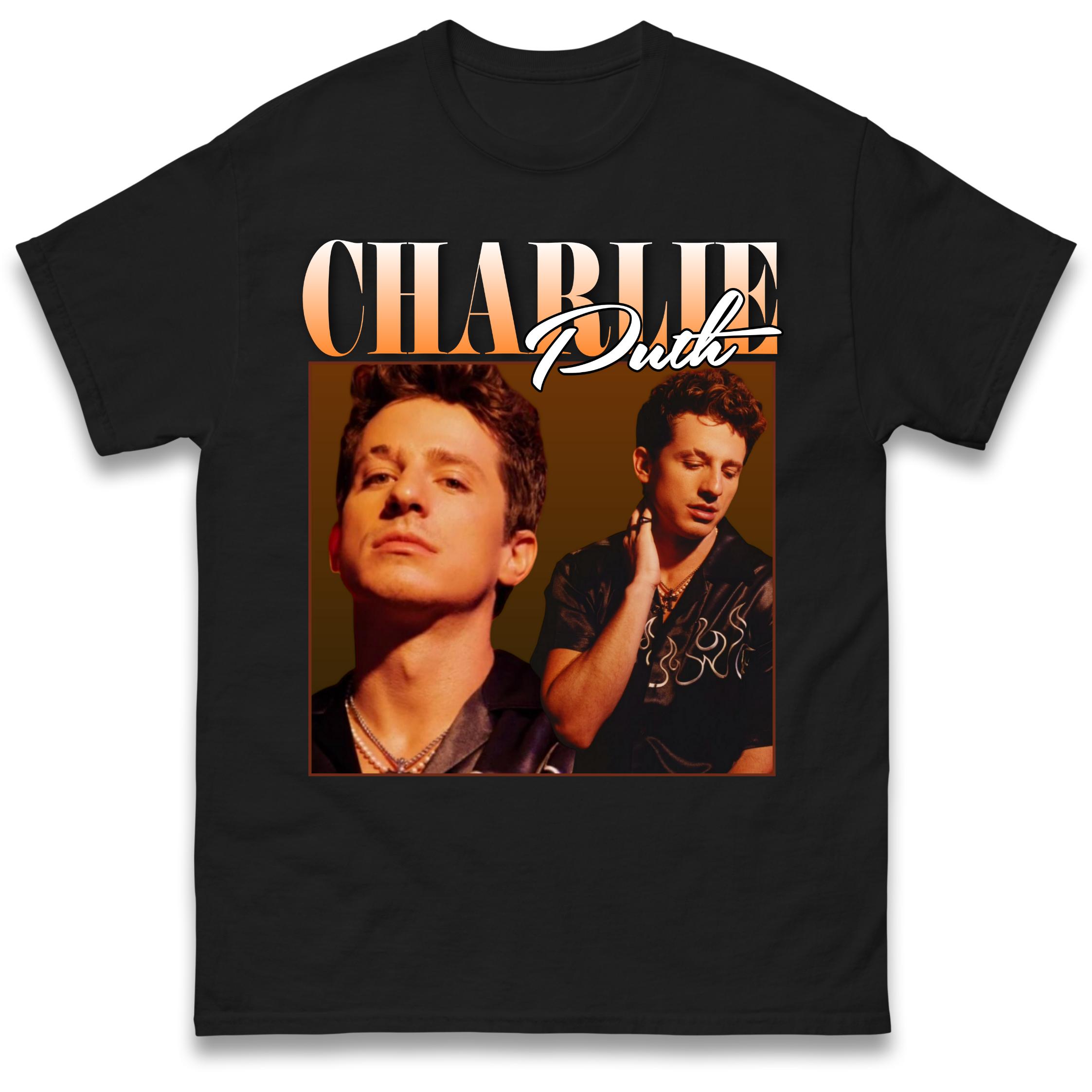Charlie Puth Bootleg T-Shirt Tshirt Mens Womens Tops Unisex Tees 100% Cotton M