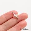 6pcs Fashion Pendant Alien Spaceship Moon Stainless Steel Charms For Jewelry Making Bag Kychain Charm DIY Necklace Earrings Bulk