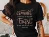 Christian T Shirt, Bible Verse, Commit Your Way, Psalm 37 5, Jesus, Faith, God, Christian, Christianity, Religious T-Shirts