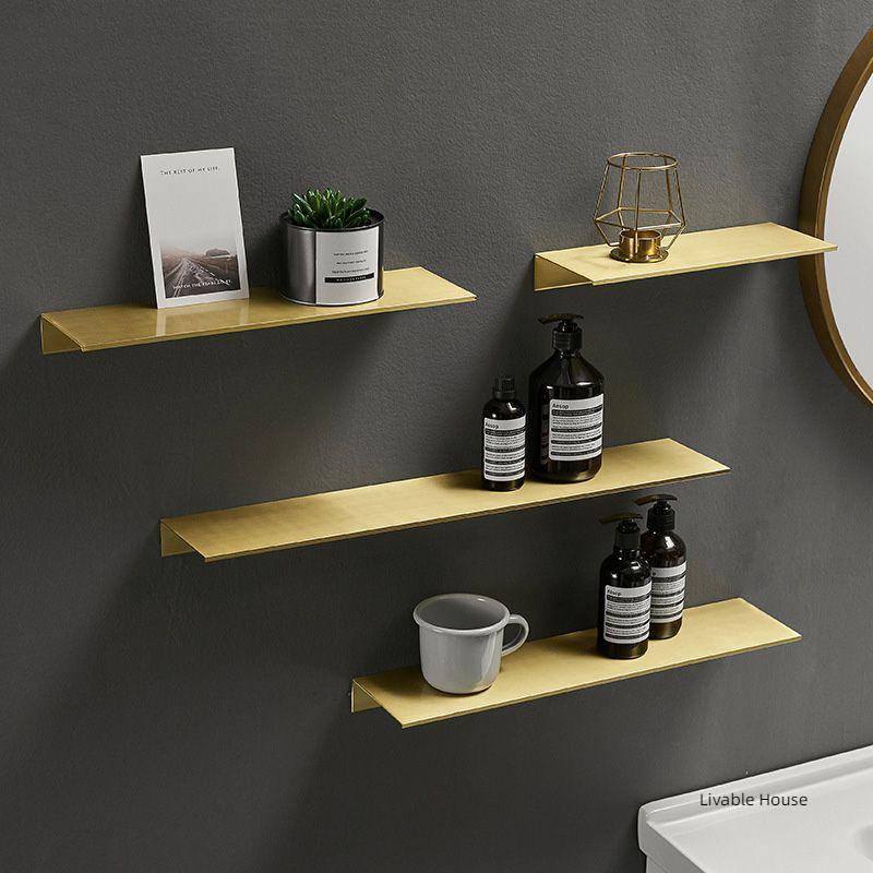 Badezimmerregale Lagerregal Wandmontage Regal Duschaufbewahrung Regalhalter für Toilette Shampoo-Organizer Badezimmerzubehör
