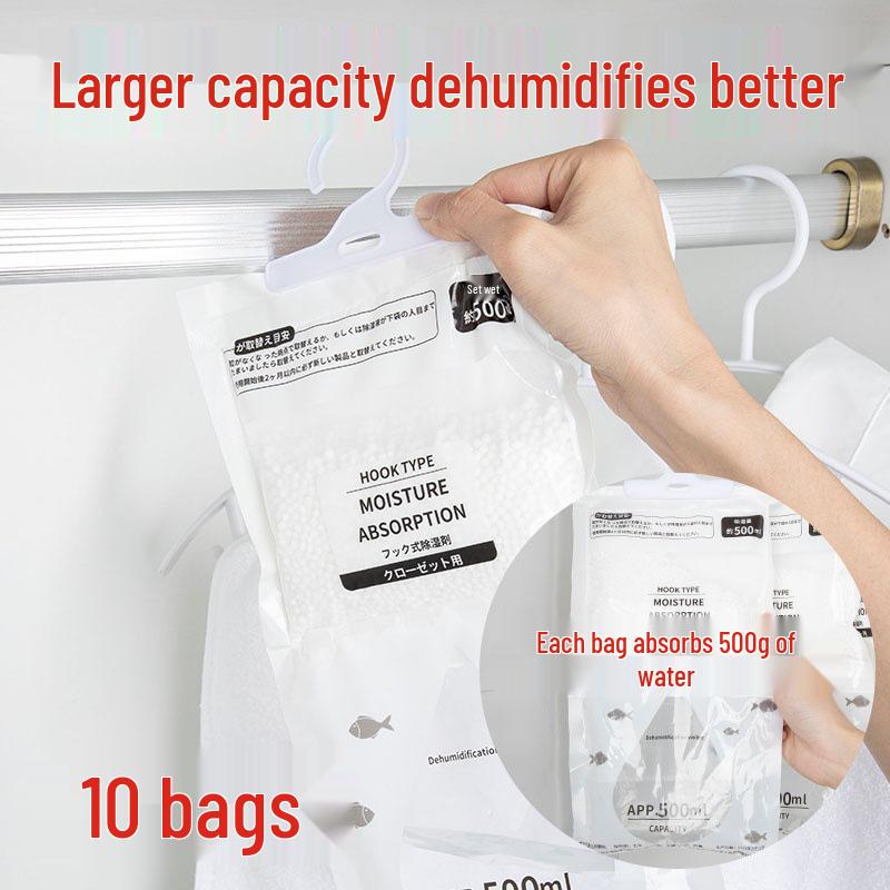 Wardrobe Dehumidifier & Moisture Absorber - Anti-Mold, Hanging & Standing, Multifunctional Desiccant, Free Shipping.