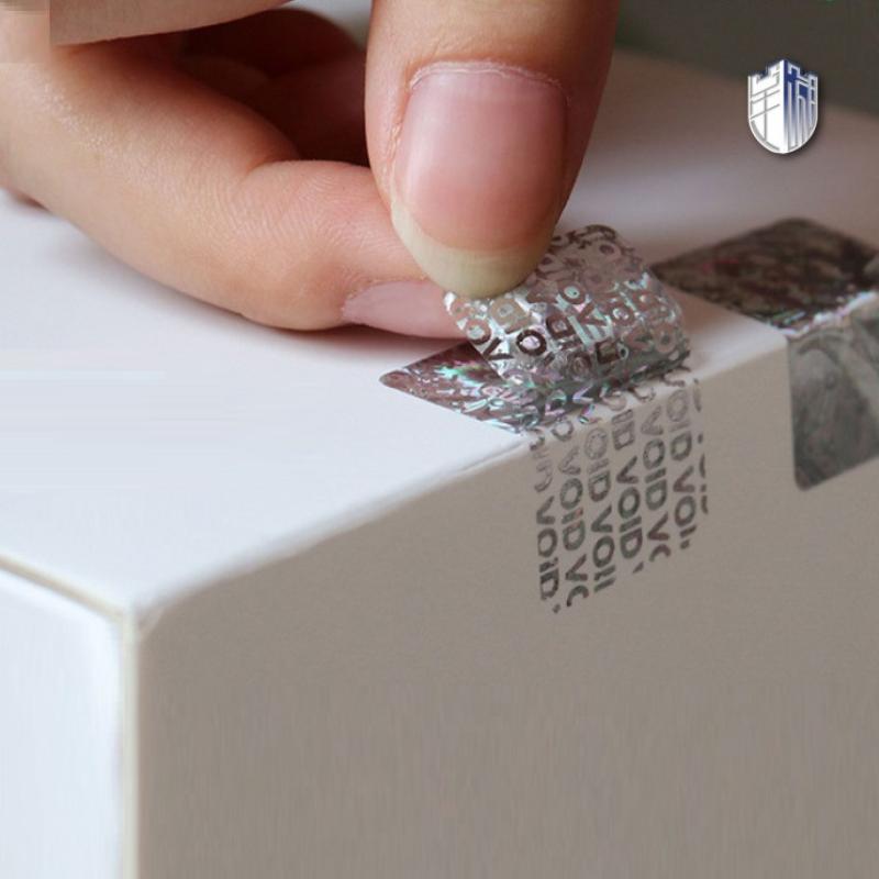 60/120/300pcs Holographic Warranty Void Laser Label With Security Seal Tamper Proof Stickers Serial Number Adhesive Label