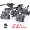 25/50/100ks Vojenské zbraně SWAT Zbraň Dělo Voják Armáda Policejní klobouk Stavebnice Figurka Příslušenství Modelové kostky DIY Hračka