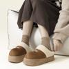 2025 New Suede Suede Cotton Slippers Autumn and Winter Indoor Home Thick-bottomed Plush Outer Cotton Slippers