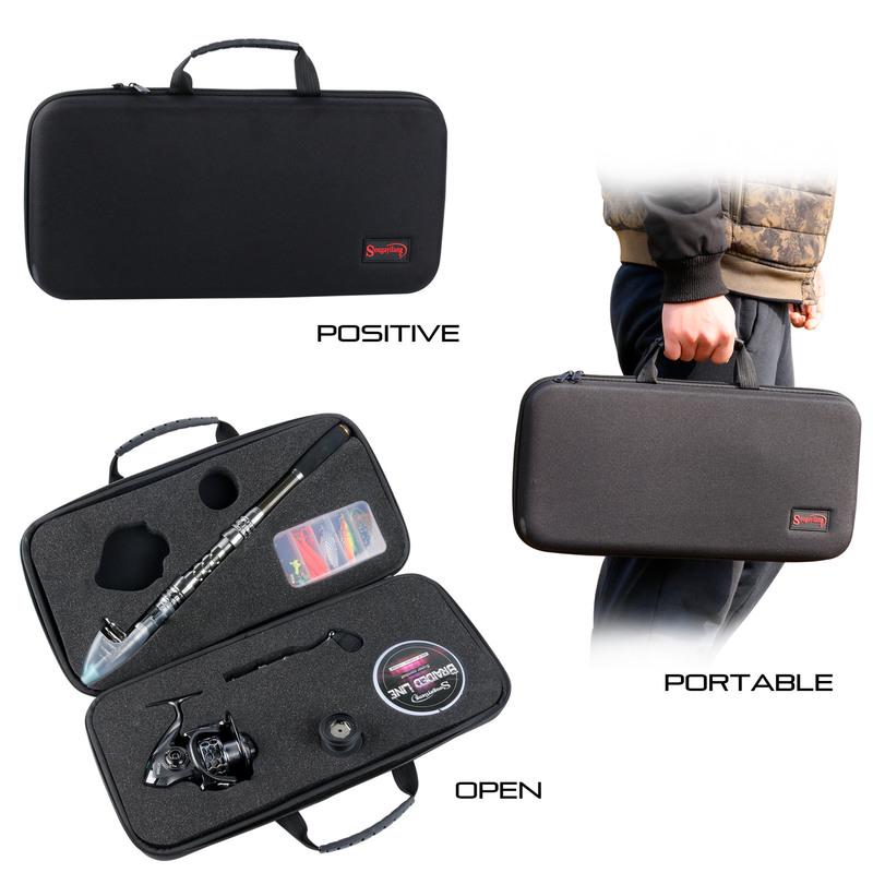 Telescopic Spinning Fishing Rod and Fishing Reel Combos Carbon Fiber Fishing Lures Fishing Line Set