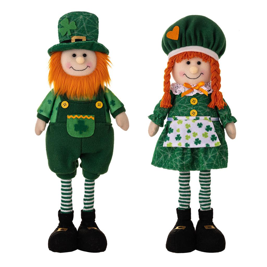 Adorable Green Leaf Festival Decorative Doll For Boys And Girls Soft Fabric Style