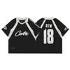 2025 Cross-border Foreign Trade Corteiz Alcatraz Basketball Jersey Letter Printing Street Casual V-neck T-shirt Jersey
