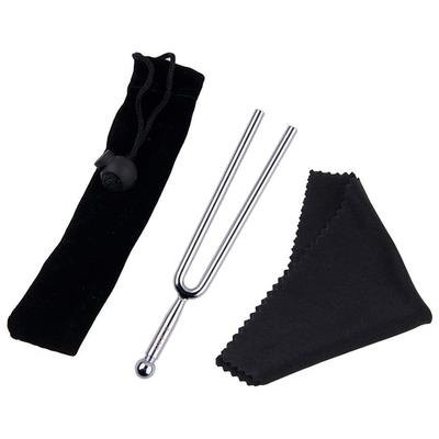 Diapason in metallo 440Hz per violino mandolino chitarra accordatura guarigione del suono yoga meditazione curativa con sacchetto di stoffa forchette sensoriali