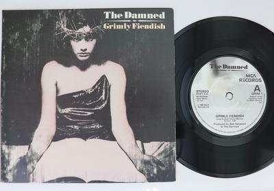 7inch Record DAMNED - Grimly Fiendish GRIM1 MCA 1985 UK Rock Used
