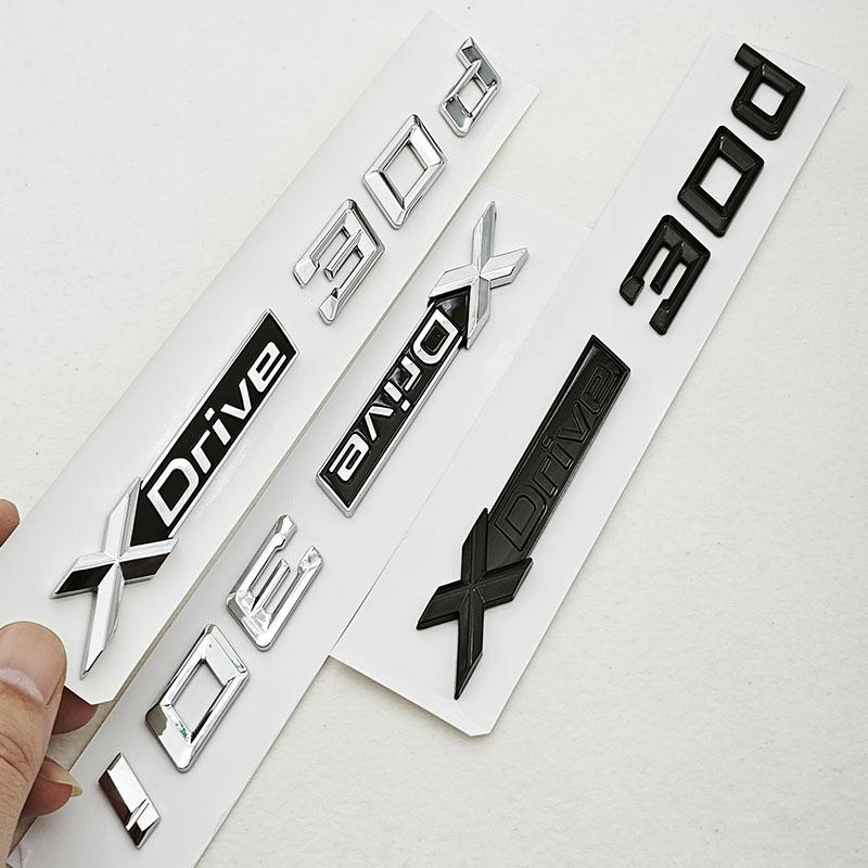 3D ABS Car Styling Logo XDrive 30i 30d Rear Trunk Badge Door Waist Line Emblem Decals For BMW X3 G01 X4 G02 X5 G05 X6 G06 X7 G07