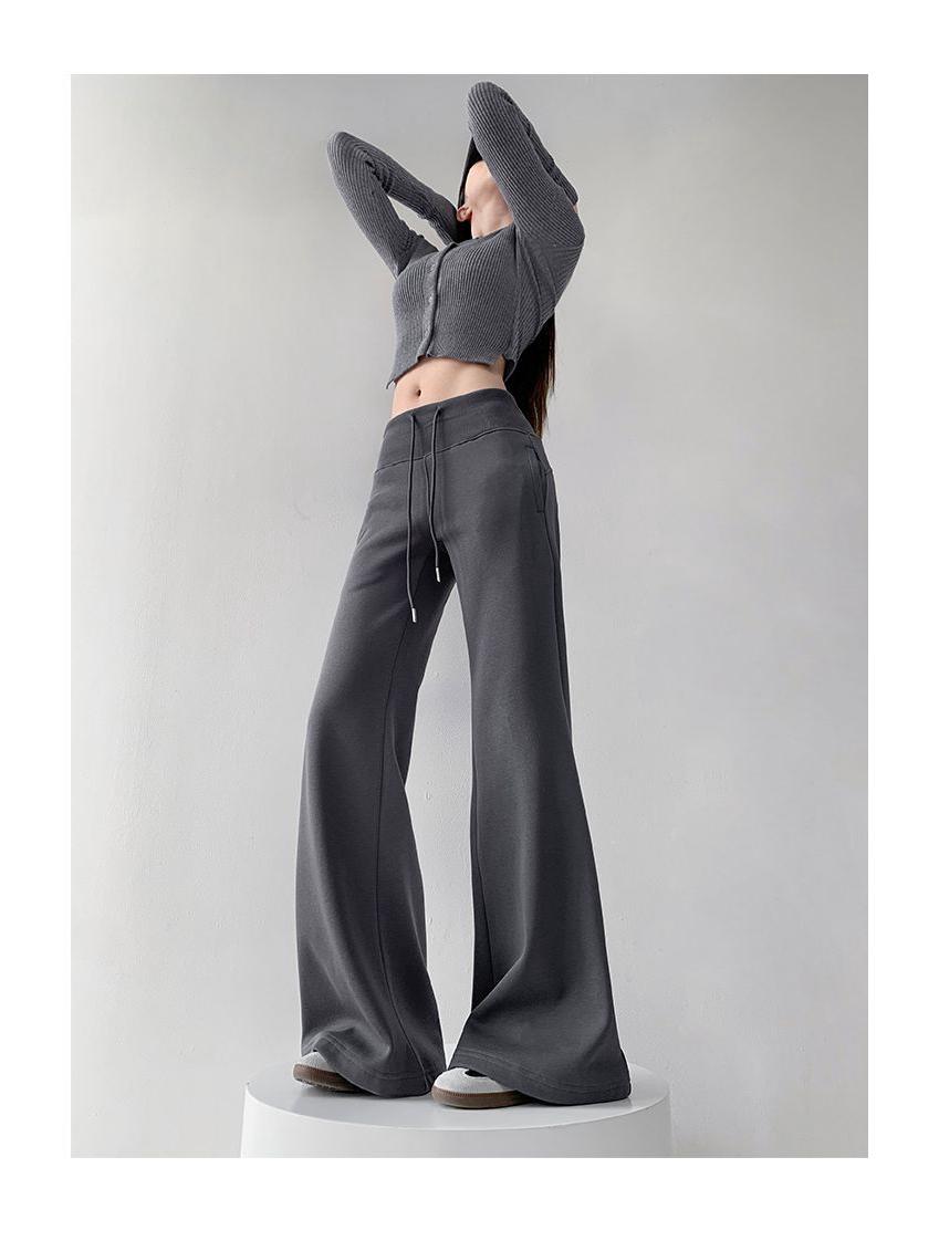 American Fleece-Lined Women s High-Waisted Slimming Flare Pants - Autumn/Winter 2025 Collection 3XL