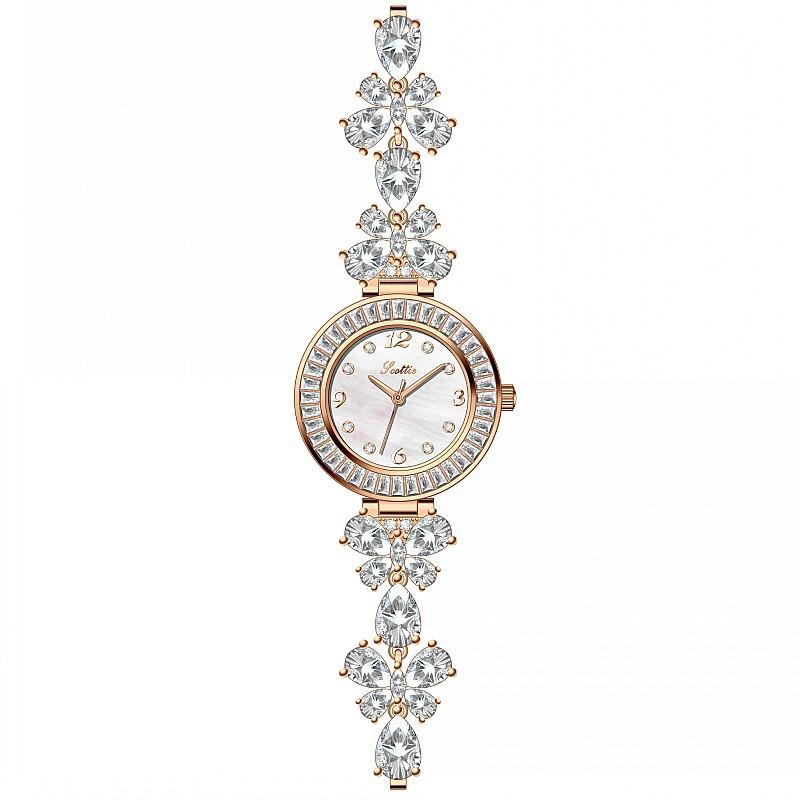 Round Wind Fashion Watch Diamond Strap Ladies Watch Femininity Bracelet Quartz Watch Women