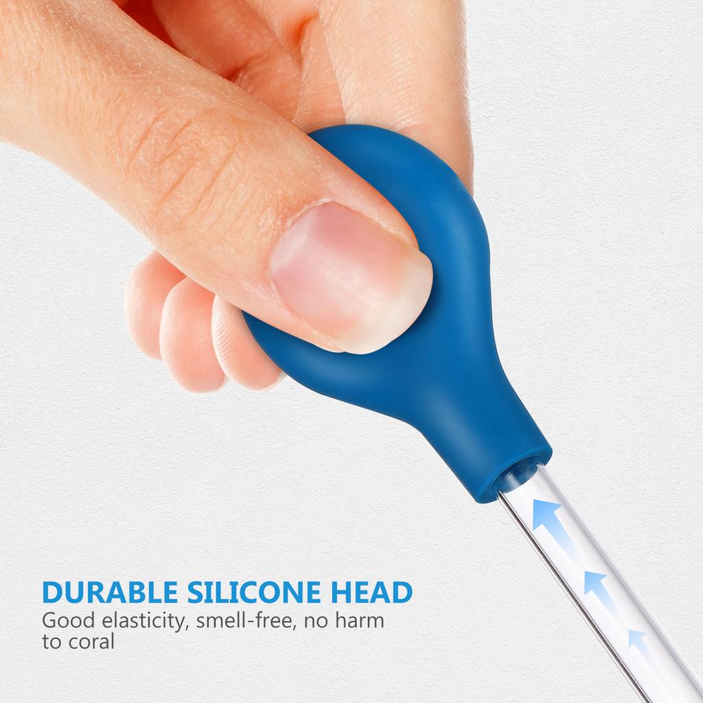 35CM Premium Silicone Coral Feeder Acrylic Reef Aquarium Fish Tank Feeding Tube Liquid Dispenser 40Cm Fish Feeders