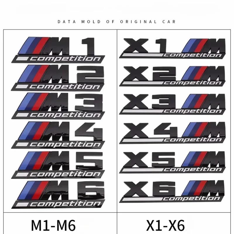 Emblema Sottolineato Barra COMPETITION Nero Lucido per BMW competition M1 M2 M3 M4 M5 M6 M7 M8 X3M X4M X5M X6M Adesivo per Bagagliaio Auto