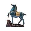 Tabletop Horse Statue Rearing Art Figurine MetalEffect Decor for Collectors, Homeowners,