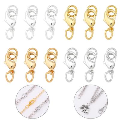 5Set/bag Bronze Lobster Buckle Jump Ring For DIY Necklace Bracelet Earrings Jewelry Making Craft Accessories