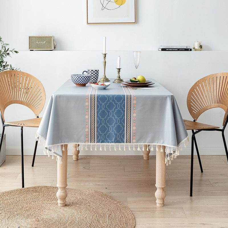 Simple Tablecloth Pvc Waterproof And Oilproof Disposable Printed Tablecloth Coffee Table Desk Table Tablecloth Dining Table