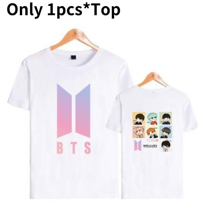 Bts Graphic Printed Modal Tee Oversized Streetwear Shirt For Kpop Fans Summer Casual