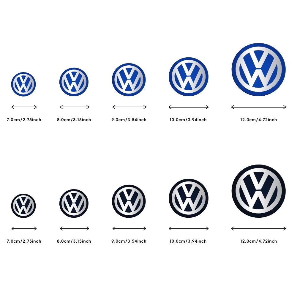 4Pcs Car Wheel Center Hub Caps Wheel Cover Sticker Badge For Volkswagen GTI Golf Polo 6 7 Passat VW CC Tiguan T-ROC Jetta Taigo