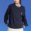 New MLB Common Basic Small Sweatshirts Unisex Navy Blue 3AMTB0124-46NYD