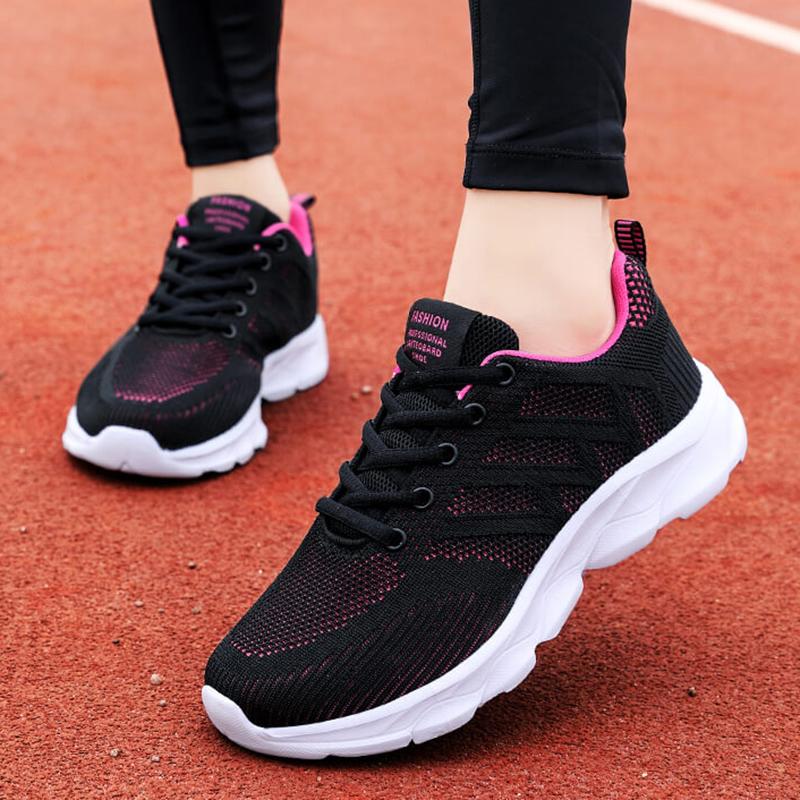 Fashion  New Sneakers For Women Breathable Outdoor Plus Size Women Sneakers Mesh Fabric Lace Up Female Footwear Shoes Women