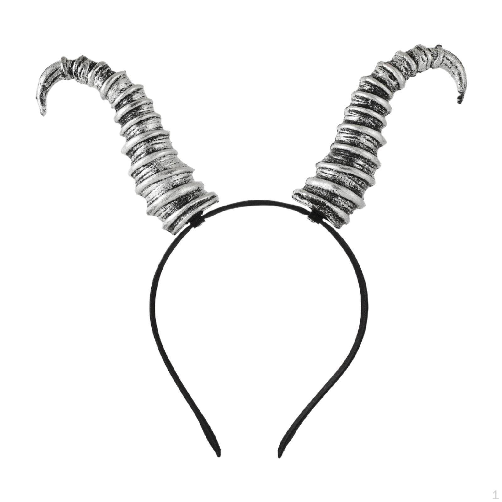 

Devil Headband Decor Headpiece Halloween Costume for Fancy Dress Carnival Red Horns