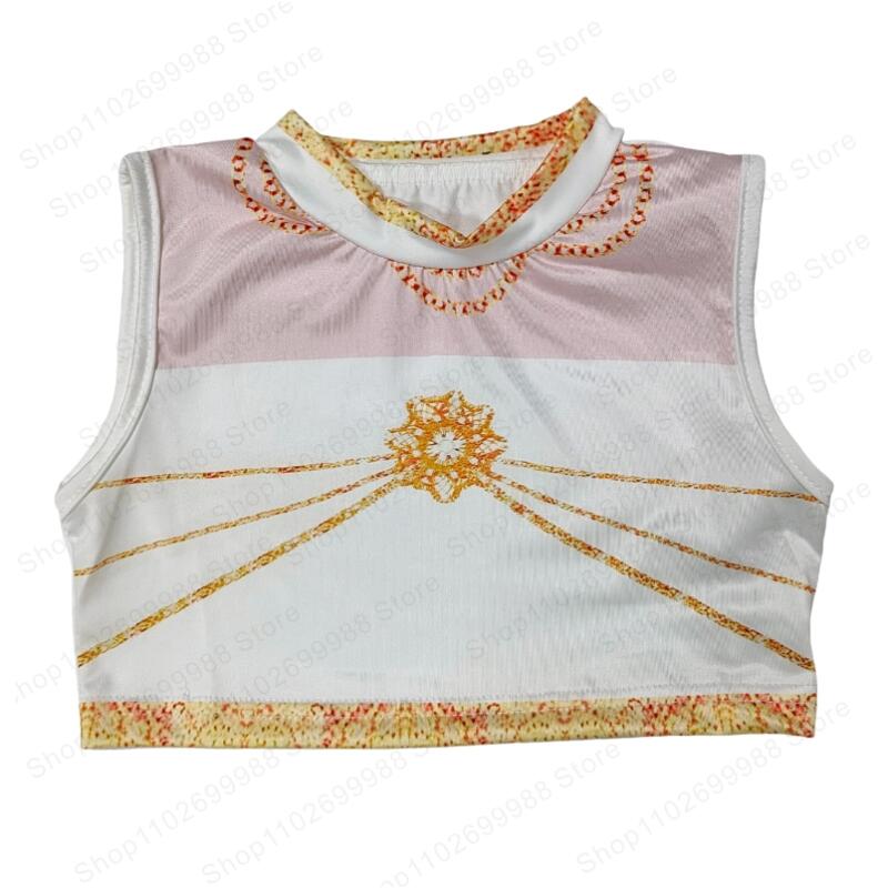 2025 New Movie Kpop Demon Mira Cosplay Costume for Girls Halloween Carnival Mira Hunter White Jacket Vest and Skirt Uniform Suit