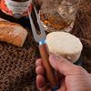 New Style Carved Wooden Handle Cheese and Butter Knife Set with Titanium Alloy Blades