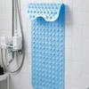 Soft 100x40cm PVC Bathroom Mat - Exquisite Anti-Slip Bathtub Mat with Suction Cups, Non-Slip Shower Floor Pad Simple Bath Mat